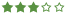 3 hvězdiček